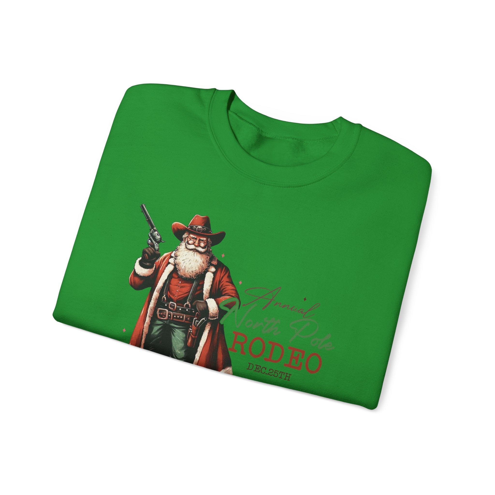 Cowboy Santa Sweatshirt, Horseback Santa Clause, Rodeo Santa by PopCultureByDesign36