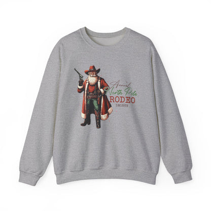 Cowboy Santa Sweatshirt, Horseback Santa Clause, Rodeo Santa - Popbydesign