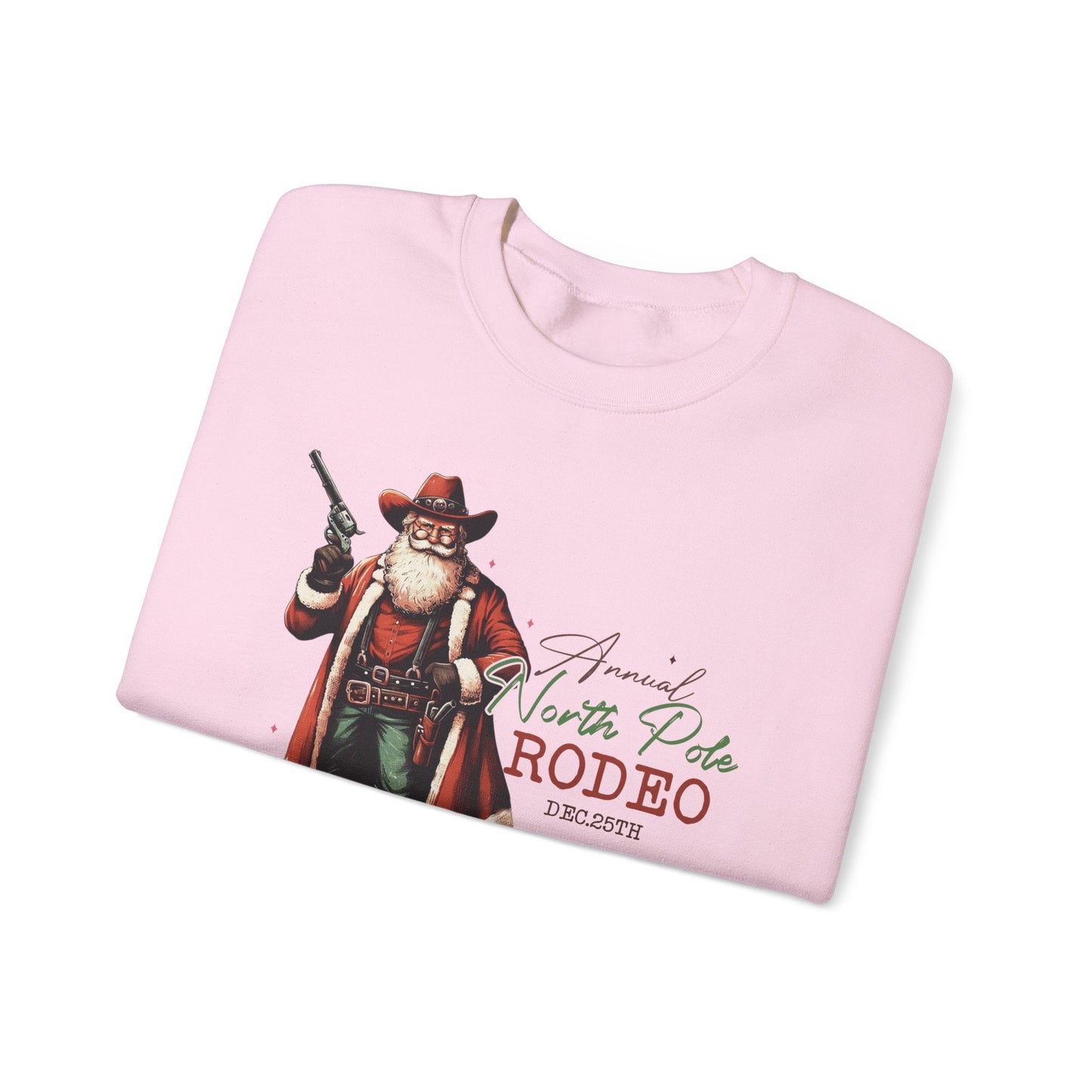 Cowboy Santa Sweatshirt, Horseback Santa Clause, Rodeo Santa - Popbydesign