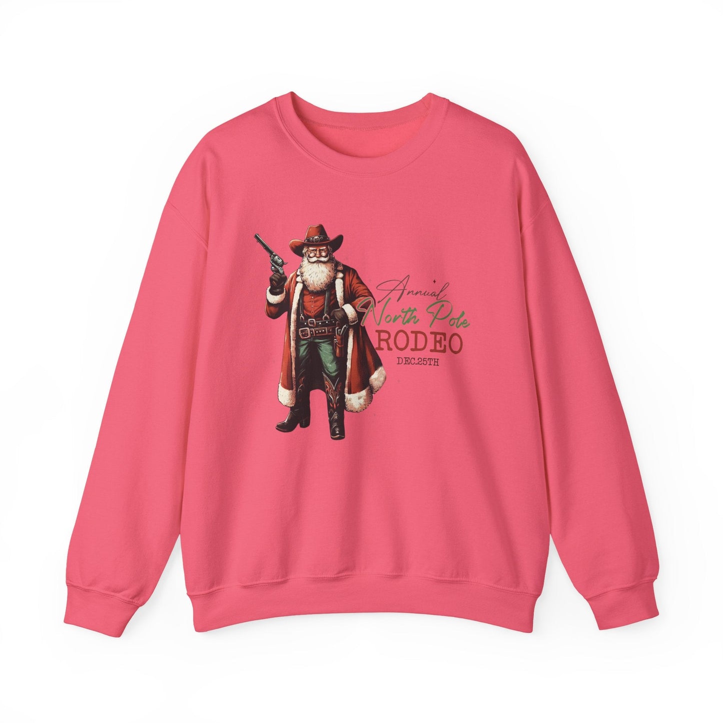 Cowboy Santa Sweatshirt, Horseback Santa Clause, Rodeo Santa - Popbydesign