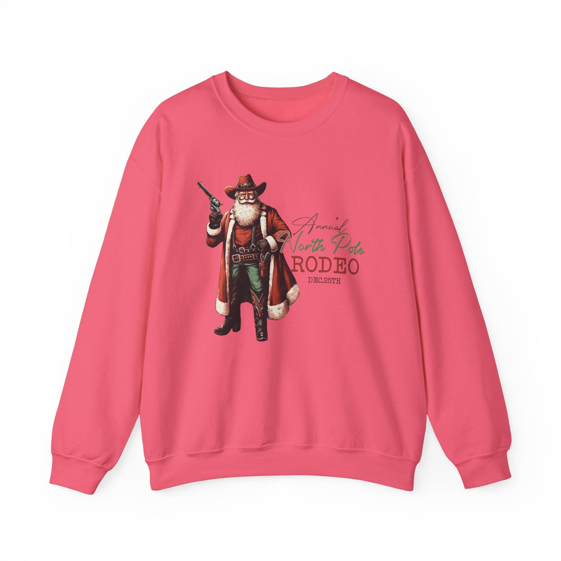 Cowboy Santa Sweatshirt, Horseback Santa Clause, Rodeo Santa - Popbydesign