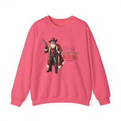 Cowboy Santa Sweatshirt, Horseback Santa Clause, Rodeo Santa - Popbydesign