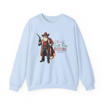 Cowboy Santa Sweatshirt, Horseback Santa Clause, Rodeo Santa - Popbydesign