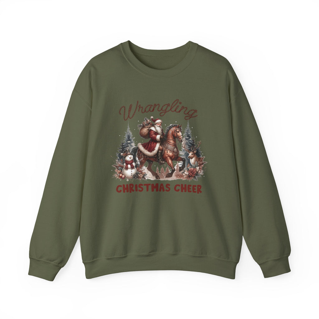 Cowboy Santa Sweatshirt, Howdy Country Christmas by PopCultureByDesign36