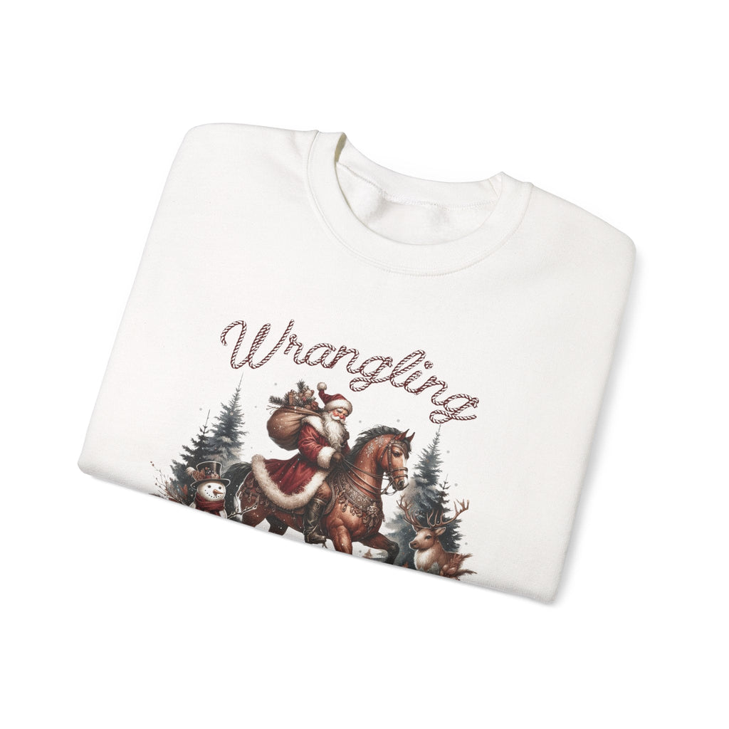 Cowboy Santa Sweatshirt, Howdy Country Christmas by PopCultureByDesign36