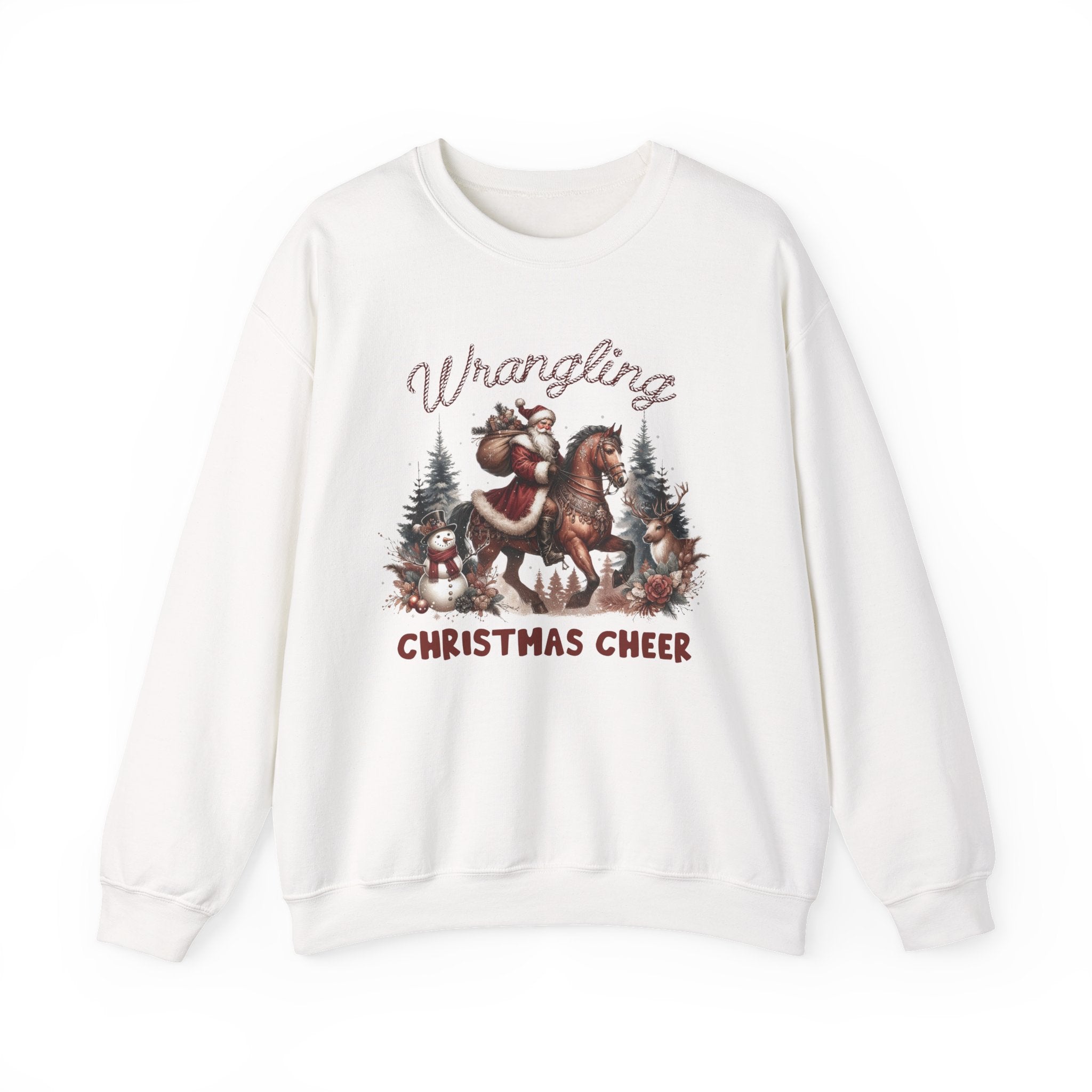 Cowboy Santa Sweatshirt, Howdy Country Christmas by PopCultureByDesign36