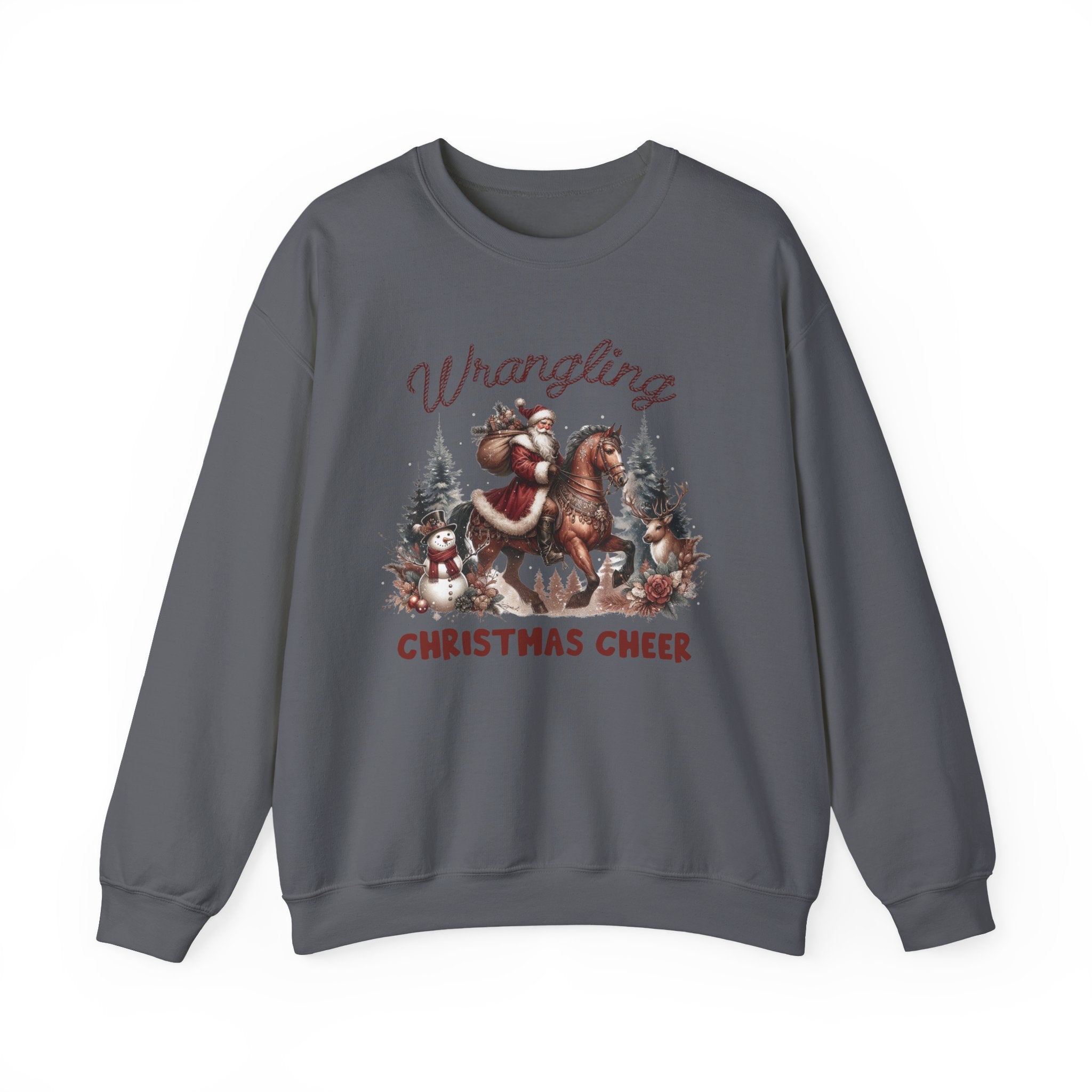 Cowboy Santa Sweatshirt, Howdy Country Christmas by PopCultureByDesign36