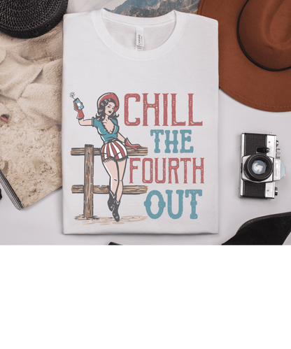 Cowgirl July 4th Retro Shirt, 4th of July Boho Independence Day Tee - Popbydesign