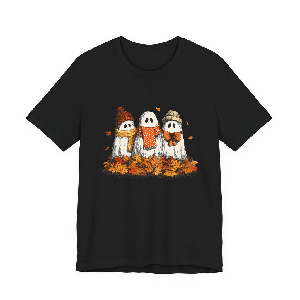 Cute Fall Ghosts Tee, Halloween T-Shirt, Ghost Graphic Tee by PopCultureByDesign36