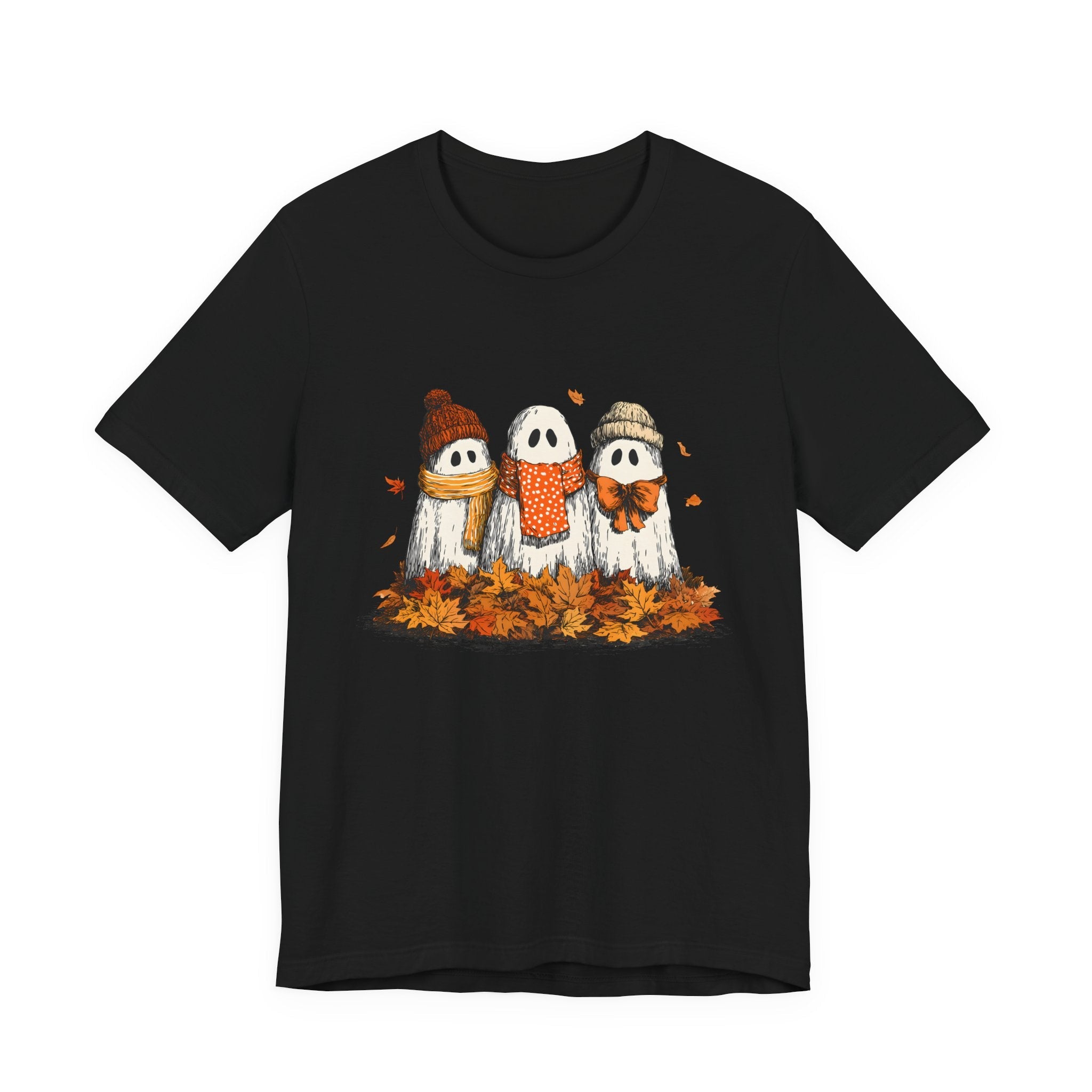 Cute Fall Ghosts Tee, Halloween T-Shirt, Ghost Graphic Tee by PopCultureByDesign36