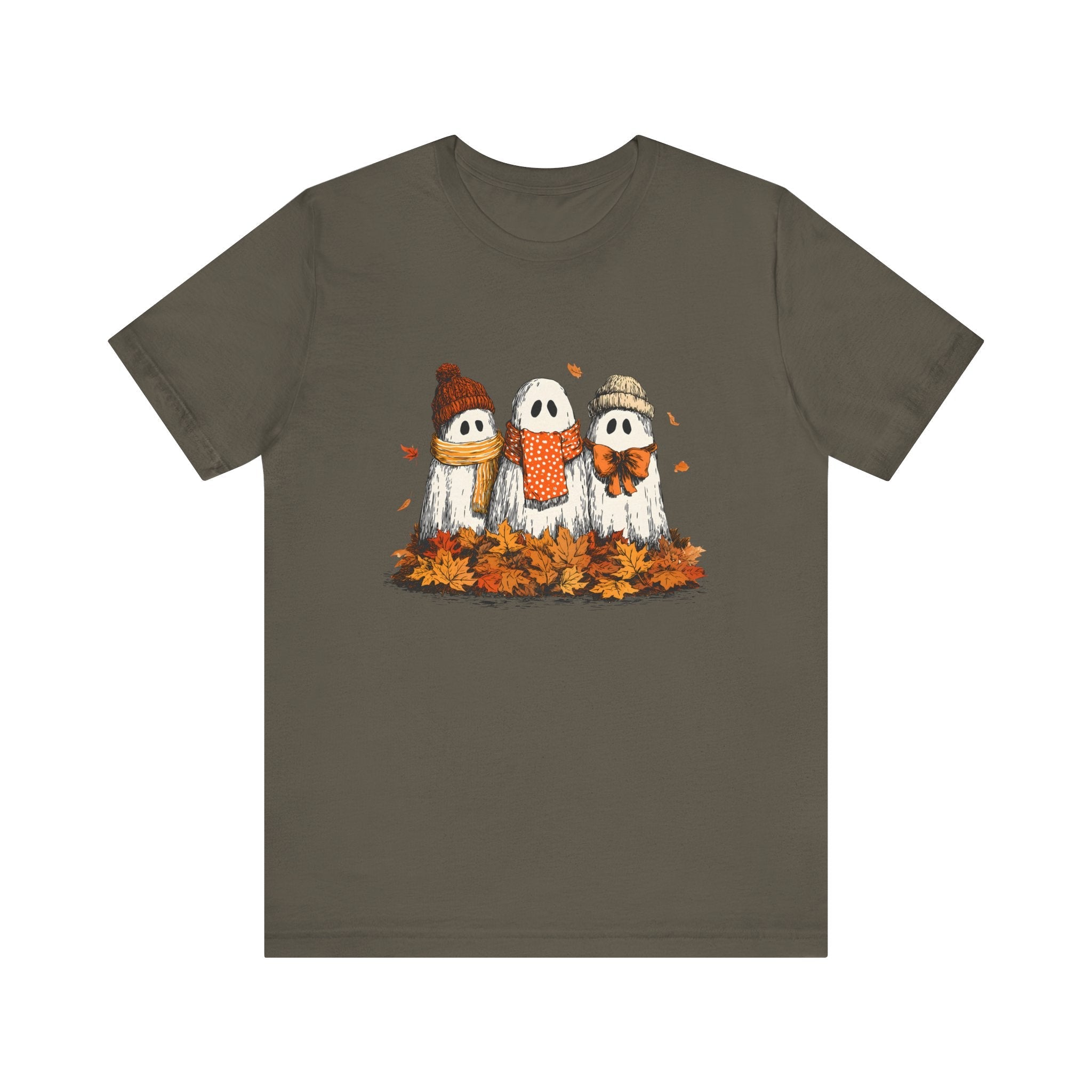 Cute Fall Ghosts Tee, Halloween T-Shirt, Ghost Graphic Tee by PopCultureByDesign36