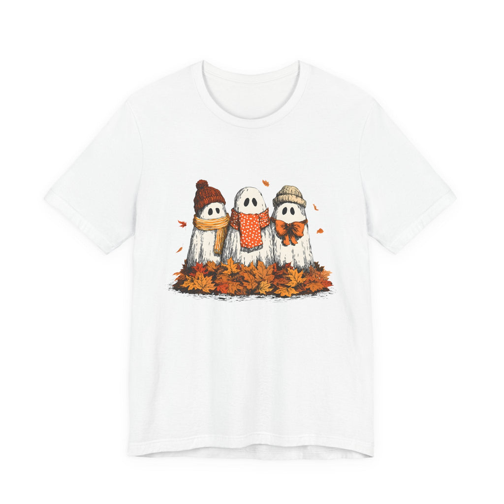 Cute Fall Ghosts Tee, Halloween T-Shirt, Ghost Graphic Tee by PopCultureByDesign36