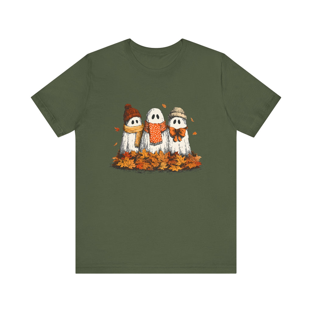 Cute Fall Ghosts Tee, Halloween T-Shirt, Ghost Graphic Tee by PopCultureByDesign36