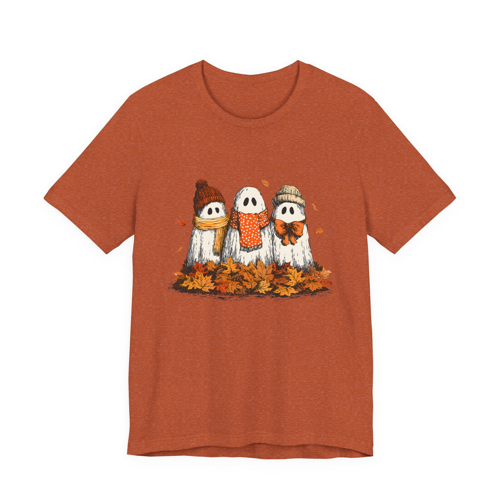 Cute Fall Ghosts Tee, Halloween T-Shirt, Ghost Graphic Tee by PopCultureByDesign36