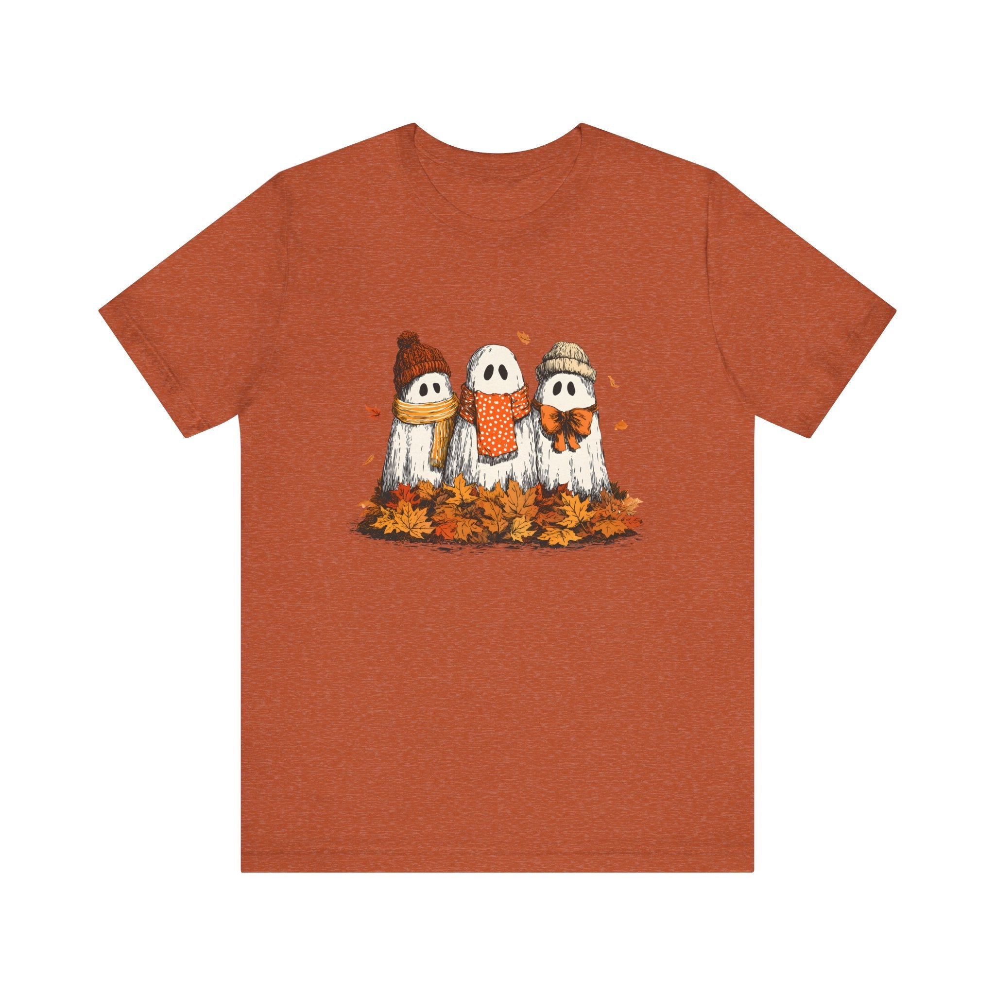 Cute Fall Ghosts Tee, Halloween T-Shirt, Ghost Graphic Tee by PopCultureByDesign36