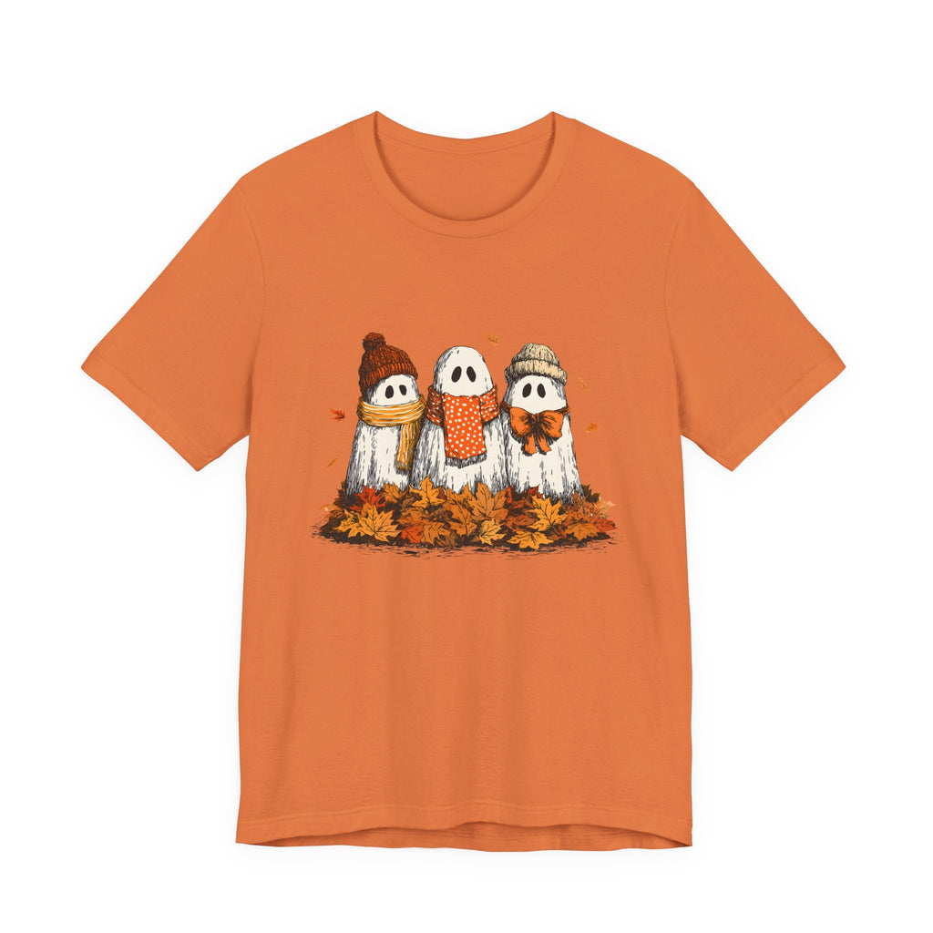 Cute Fall Ghosts Tee, Halloween T-Shirt, Ghost Graphic Tee by PopCultureByDesign36