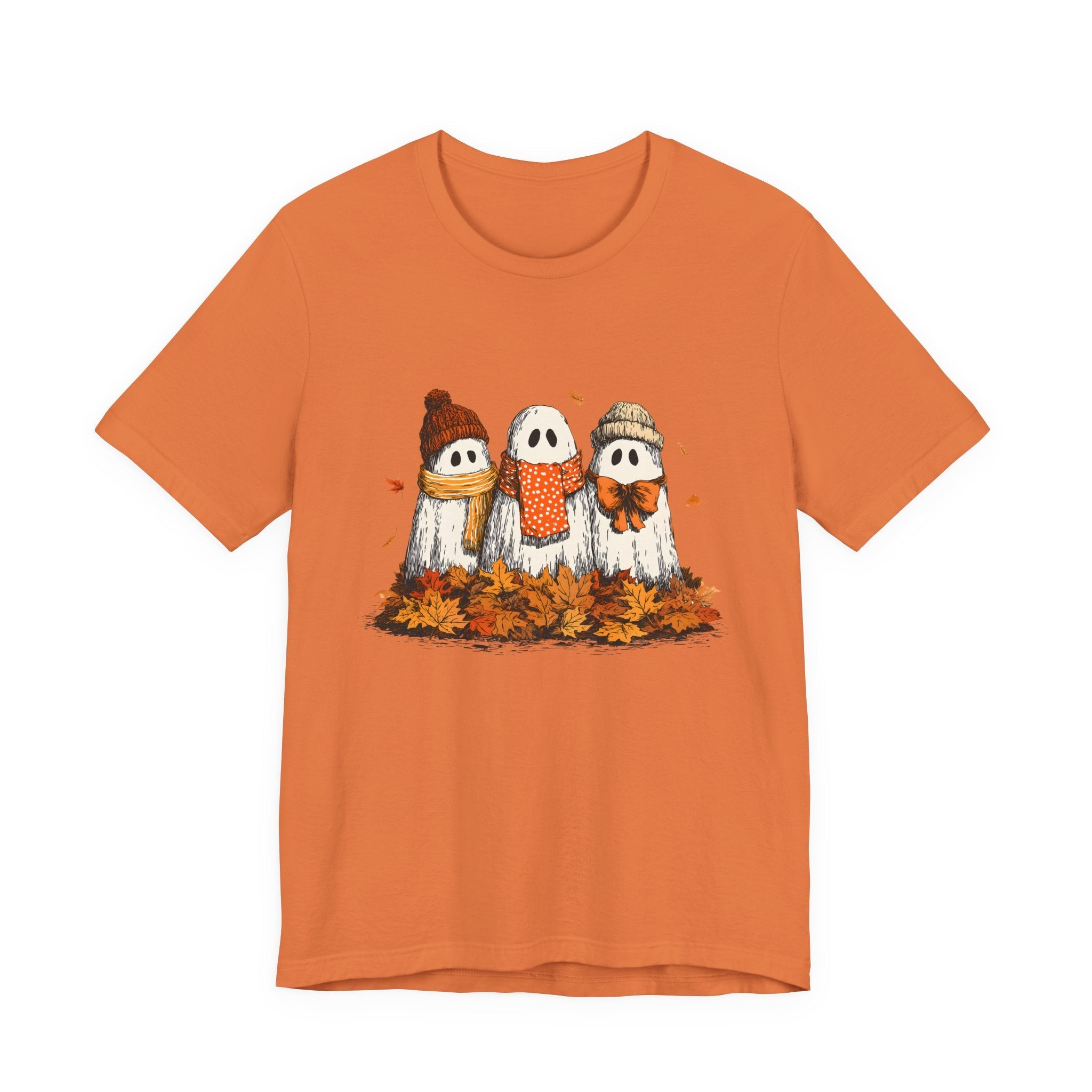 Cute Fall Ghosts Tee, Halloween T-Shirt, Ghost Graphic Tee by PopCultureByDesign36