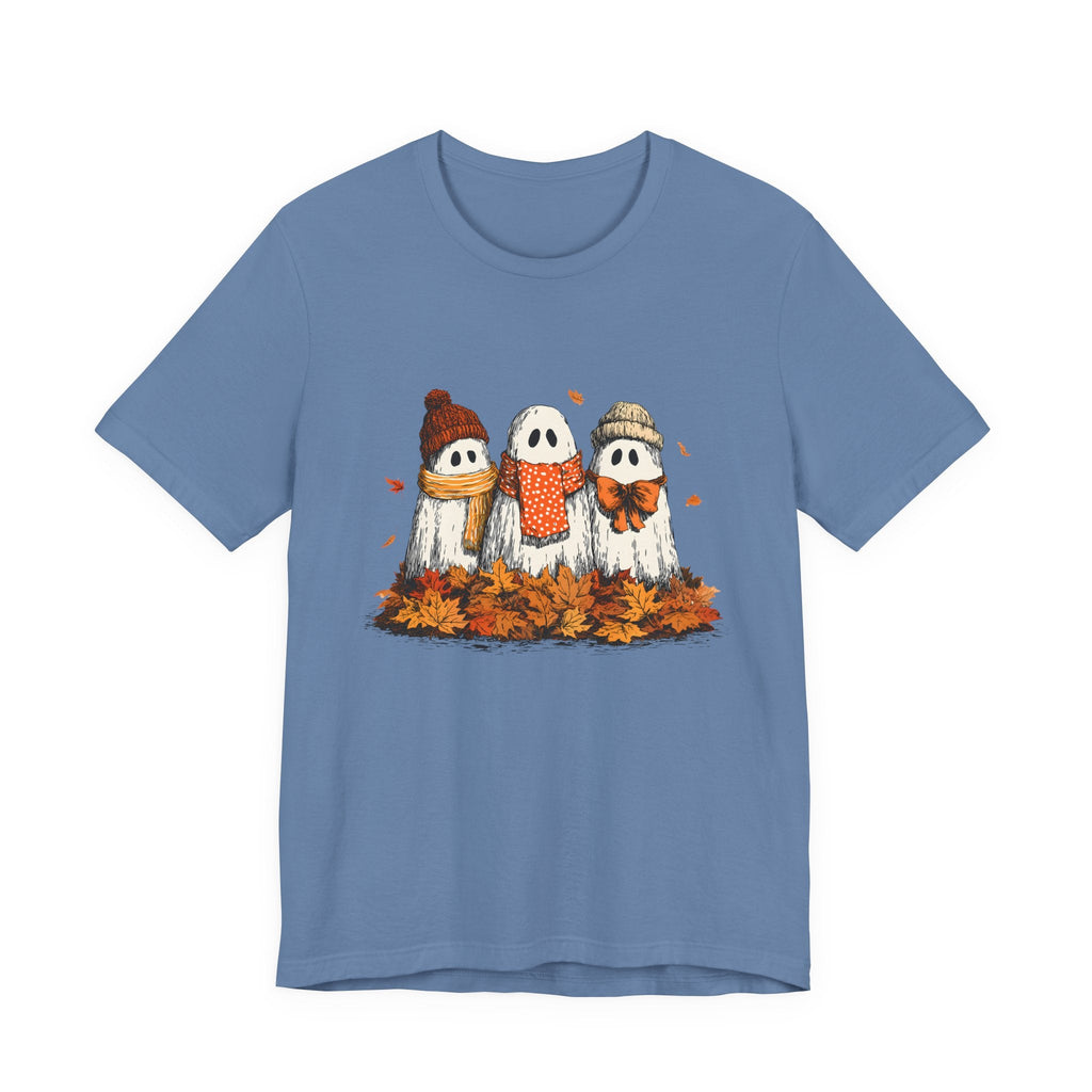 Cute Fall Ghosts Tee, Halloween T-Shirt, Ghost Graphic Tee by PopCultureByDesign36
