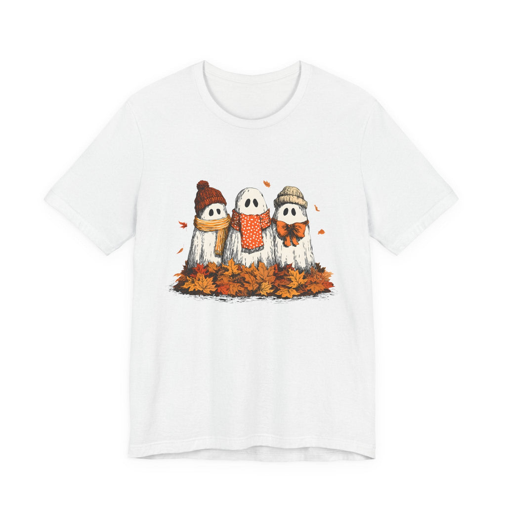Cute Fall Ghosts Tee, Halloween T-Shirt, Ghost Graphic Tee by PopCultureByDesign36