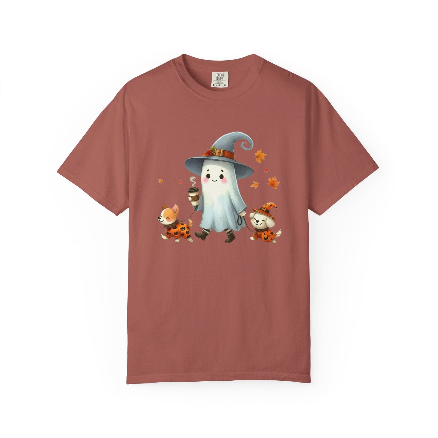 Cute ghost walking dogs shirt, cute dogs fall shirt - Popbydesign