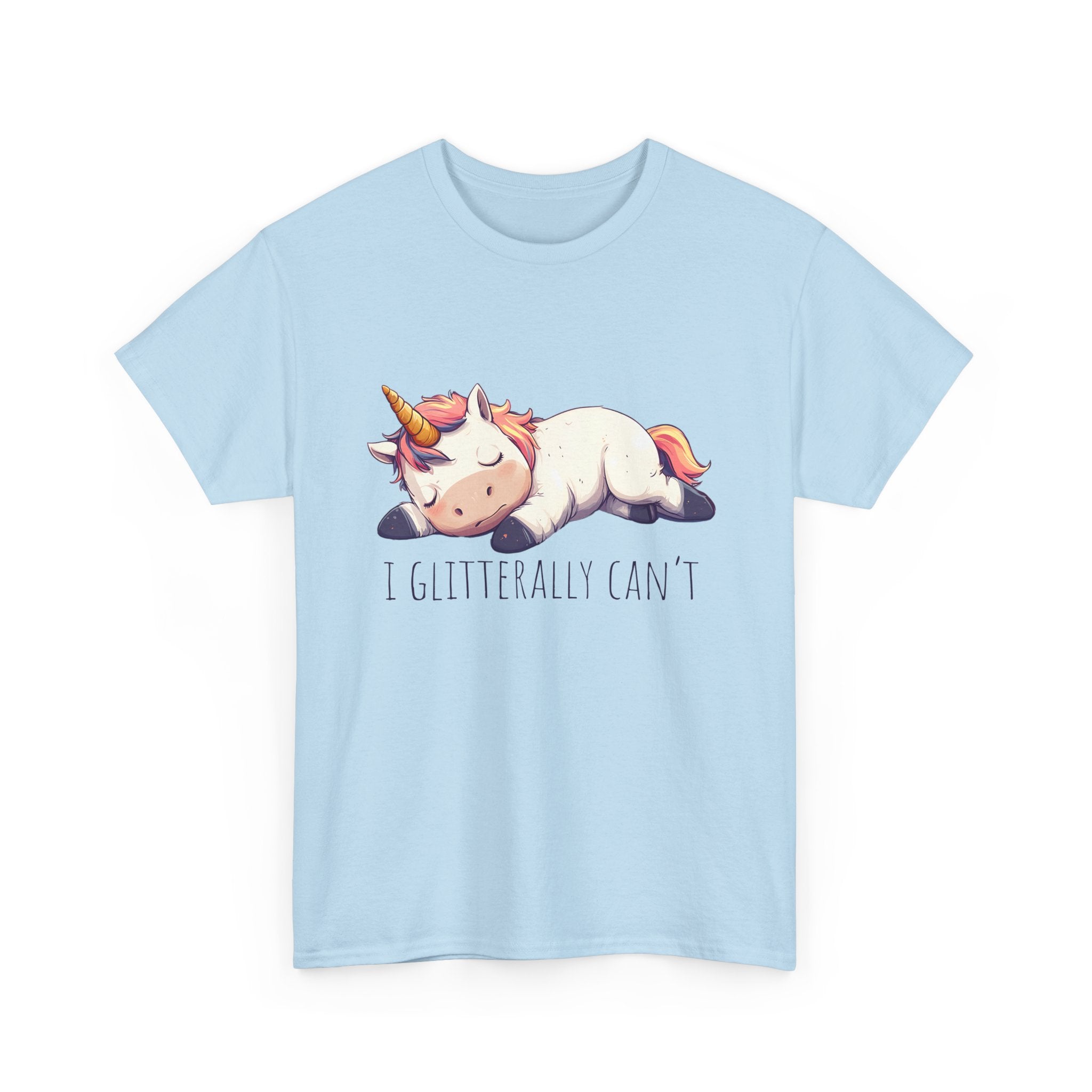 cute unicorn shirt, lazy unicorn shirt, funny unicorn shirt by Printify