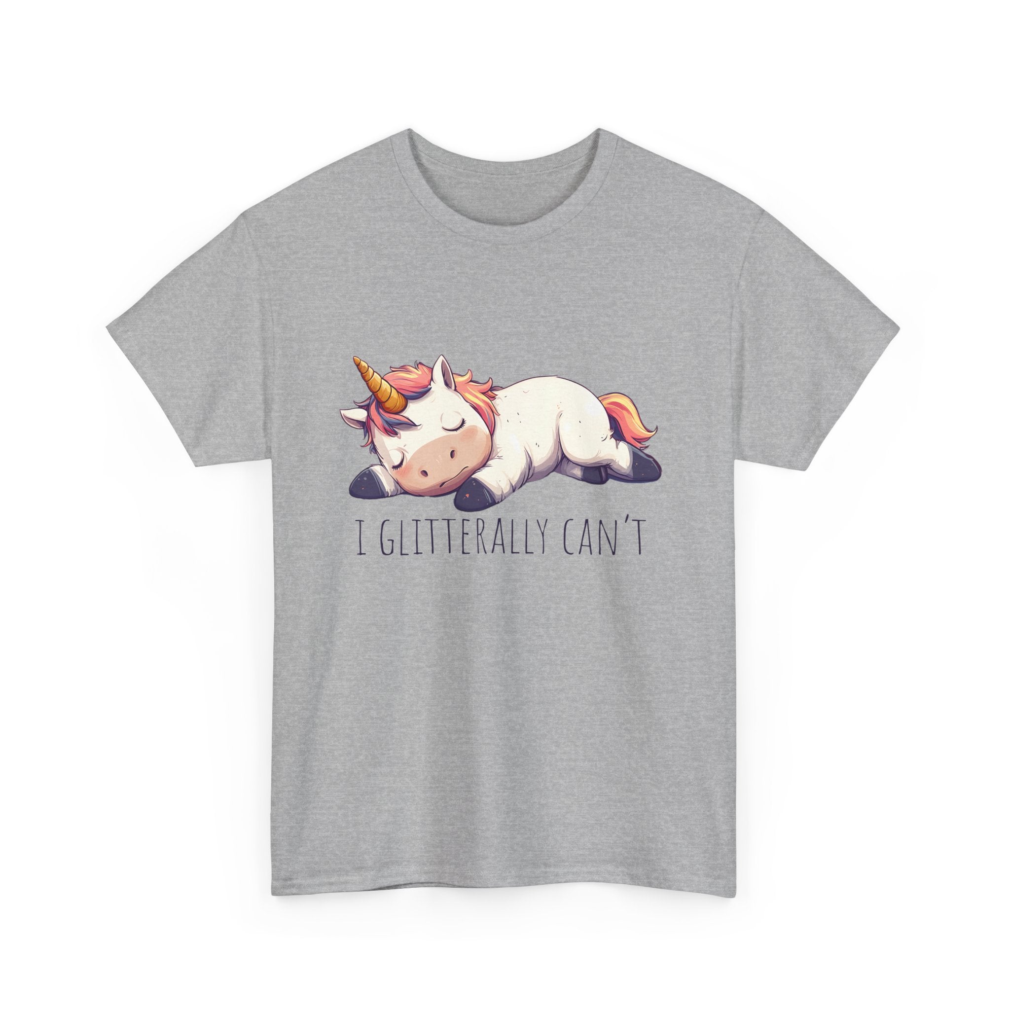 cute unicorn shirt, lazy unicorn shirt, funny unicorn shirt by Printify