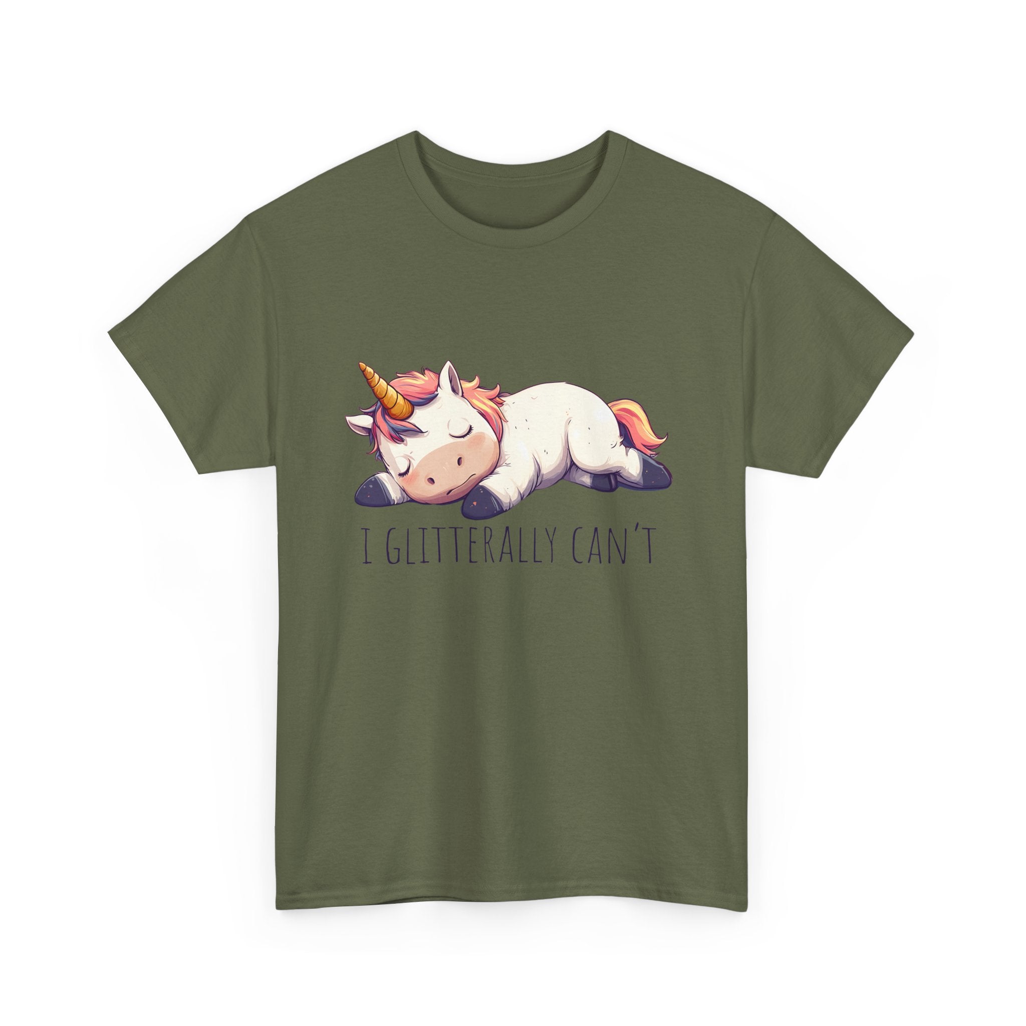 cute unicorn shirt, lazy unicorn shirt, funny unicorn shirt by Printify