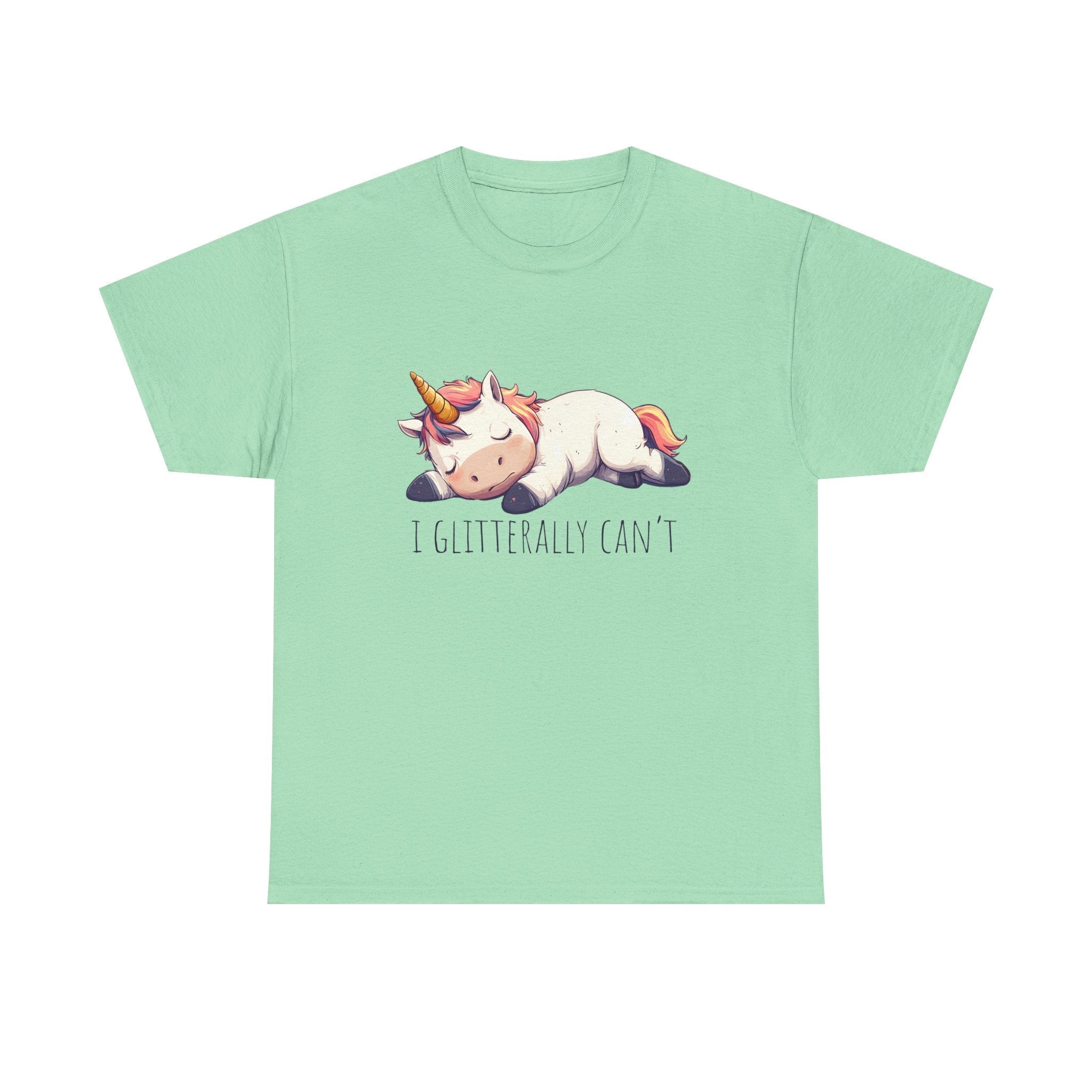 cute unicorn shirt, lazy unicorn shirt, funny unicorn shirt by Printify