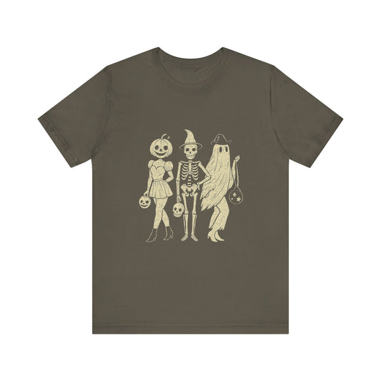 Dancing Skeleton Halloween Shirt, Spooky Season Skeleton Tee - Popbydesign