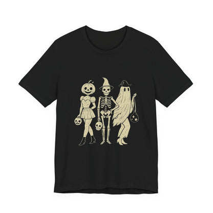 Dancing Skeleton Halloween Shirt, Spooky Season Skeleton Tee - Popbydesign