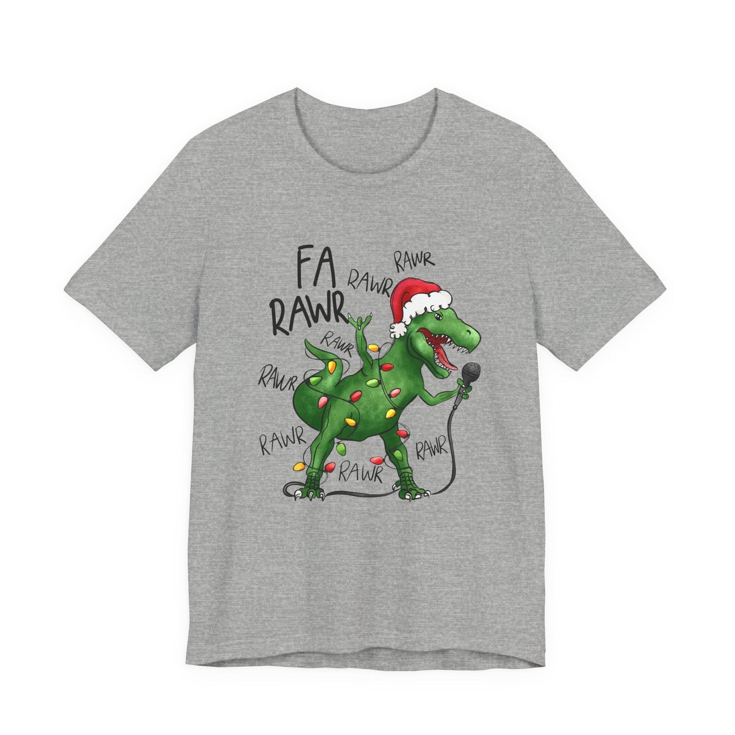 Dinosaur Karaoke Christmas Music Shirt, Christmas Music Tee - Popbydesign