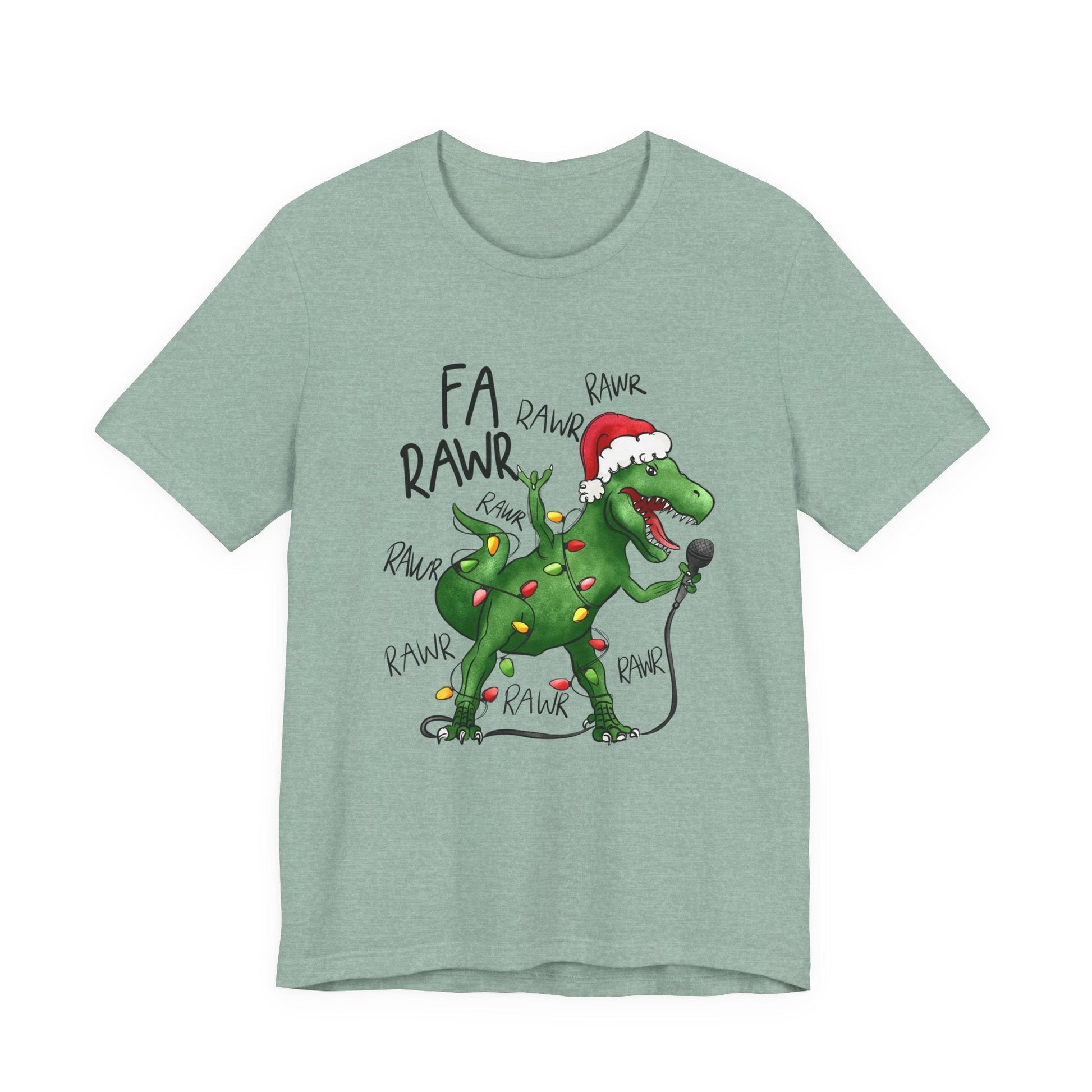 Dinosaur Karaoke Christmas Music Shirt, Christmas Music Tee - Popbydesign