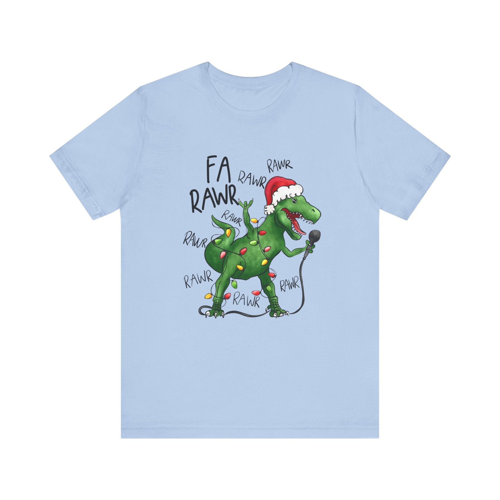 Dinosaur Karaoke Christmas Music Shirt, Christmas Music Tee - Popbydesign