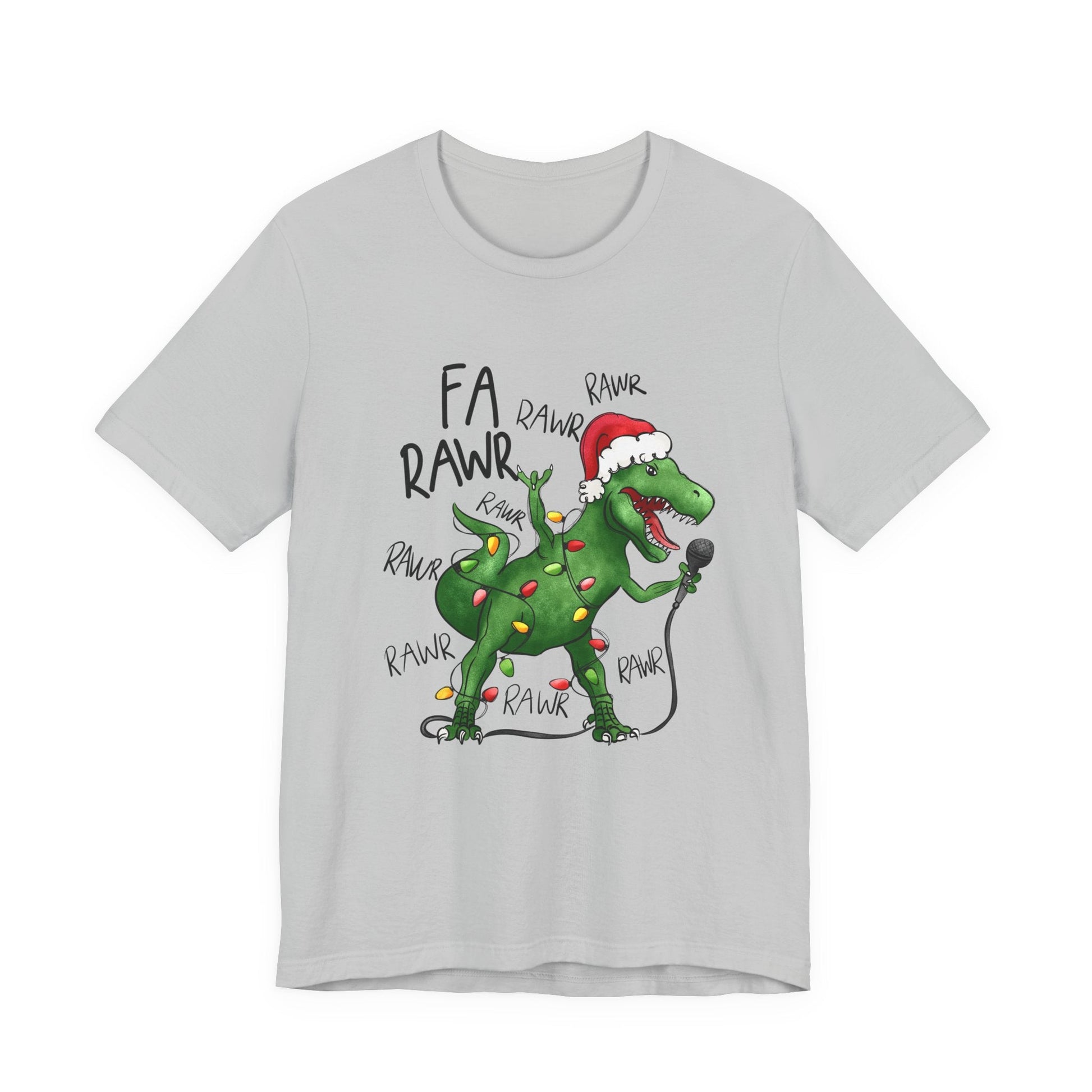 Dinosaur Karaoke Christmas Music Shirt, Christmas Music Tee - Popbydesign