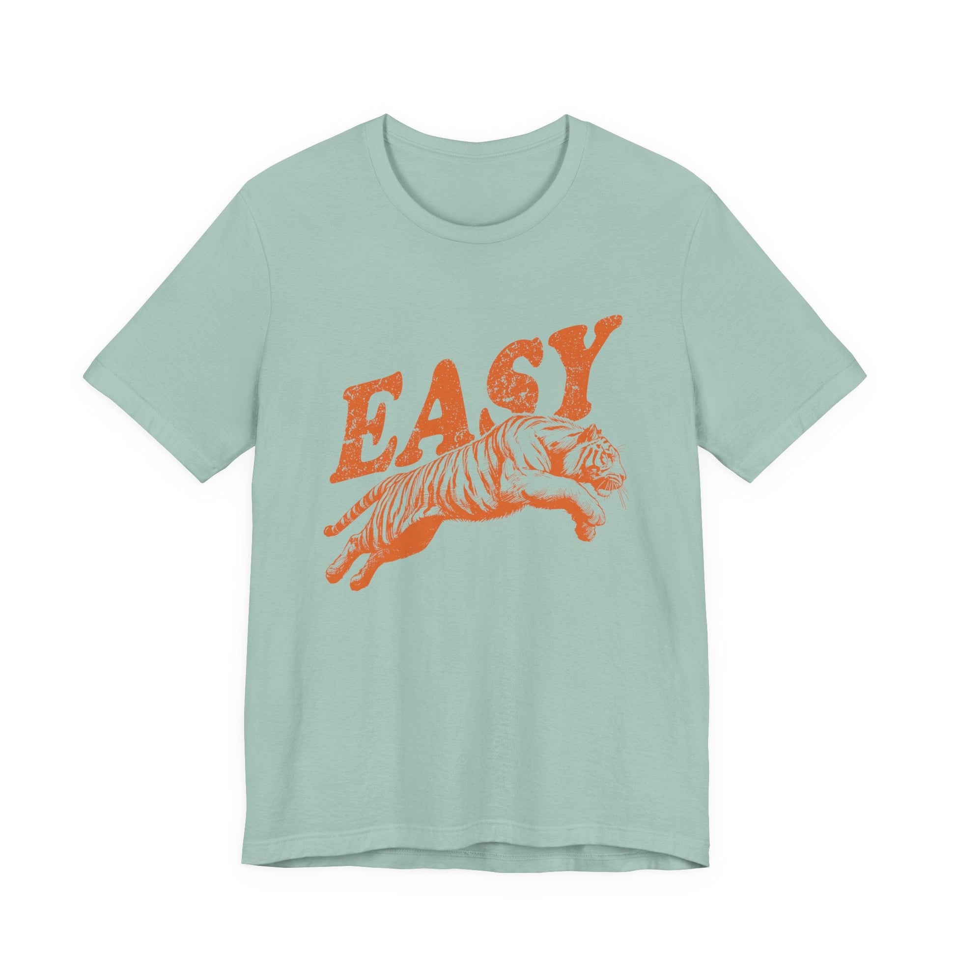 Easy Orange Tiger Shirt, Retro Boho Tee, Hippie Clothes, Indie Shirt - Popbydesign