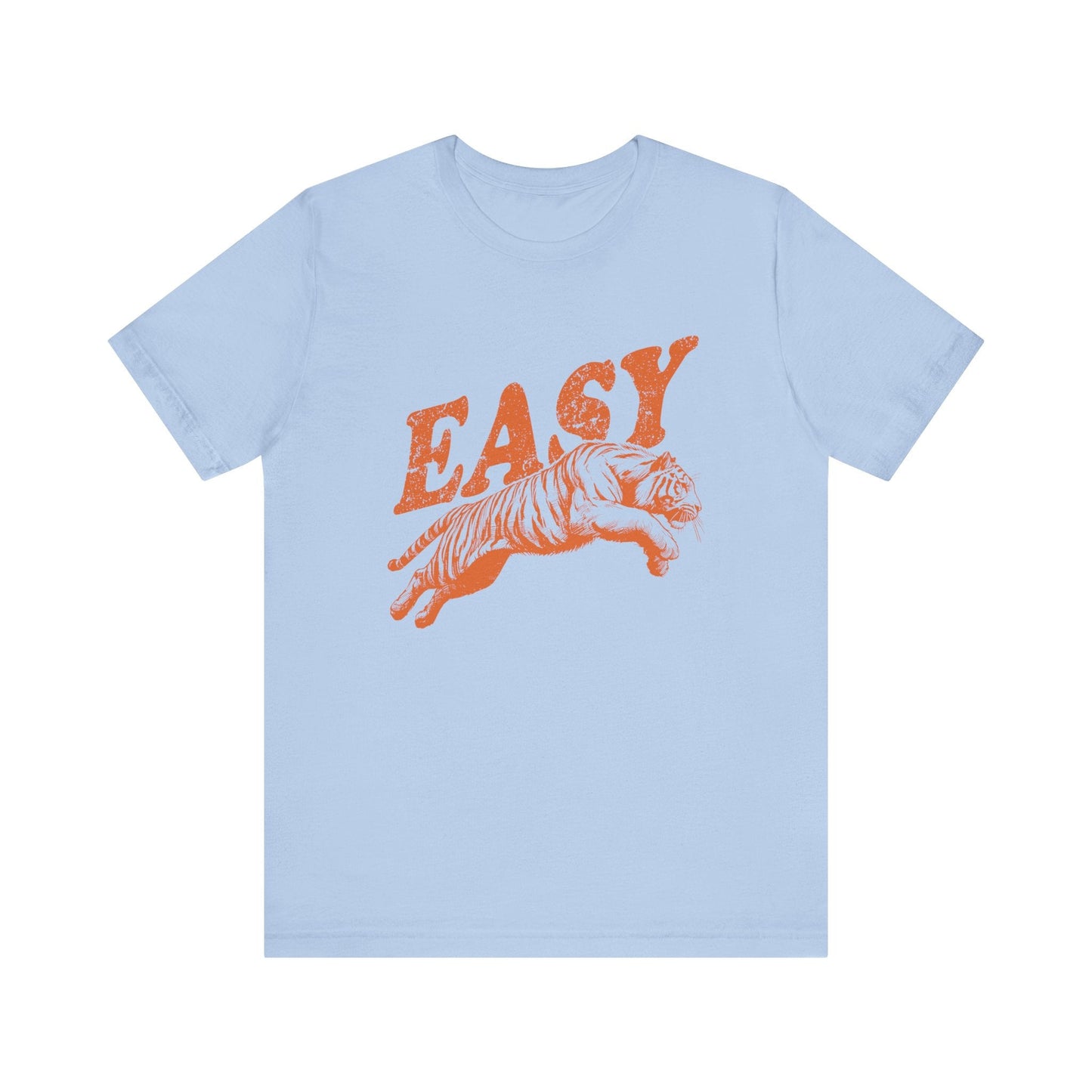 Easy Orange Tiger Shirt, Retro Boho Tee, Hippie Clothes, Indie Shirt - Popbydesign