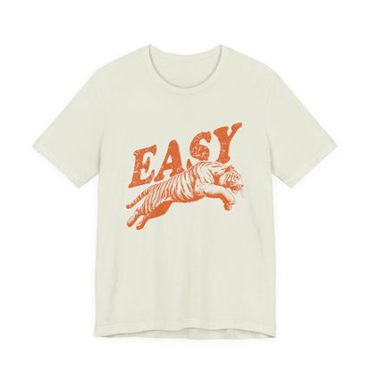 Easy Orange Tiger Shirt, Retro Boho Tee, Hippie Clothes, Indie Shirt - Popbydesign