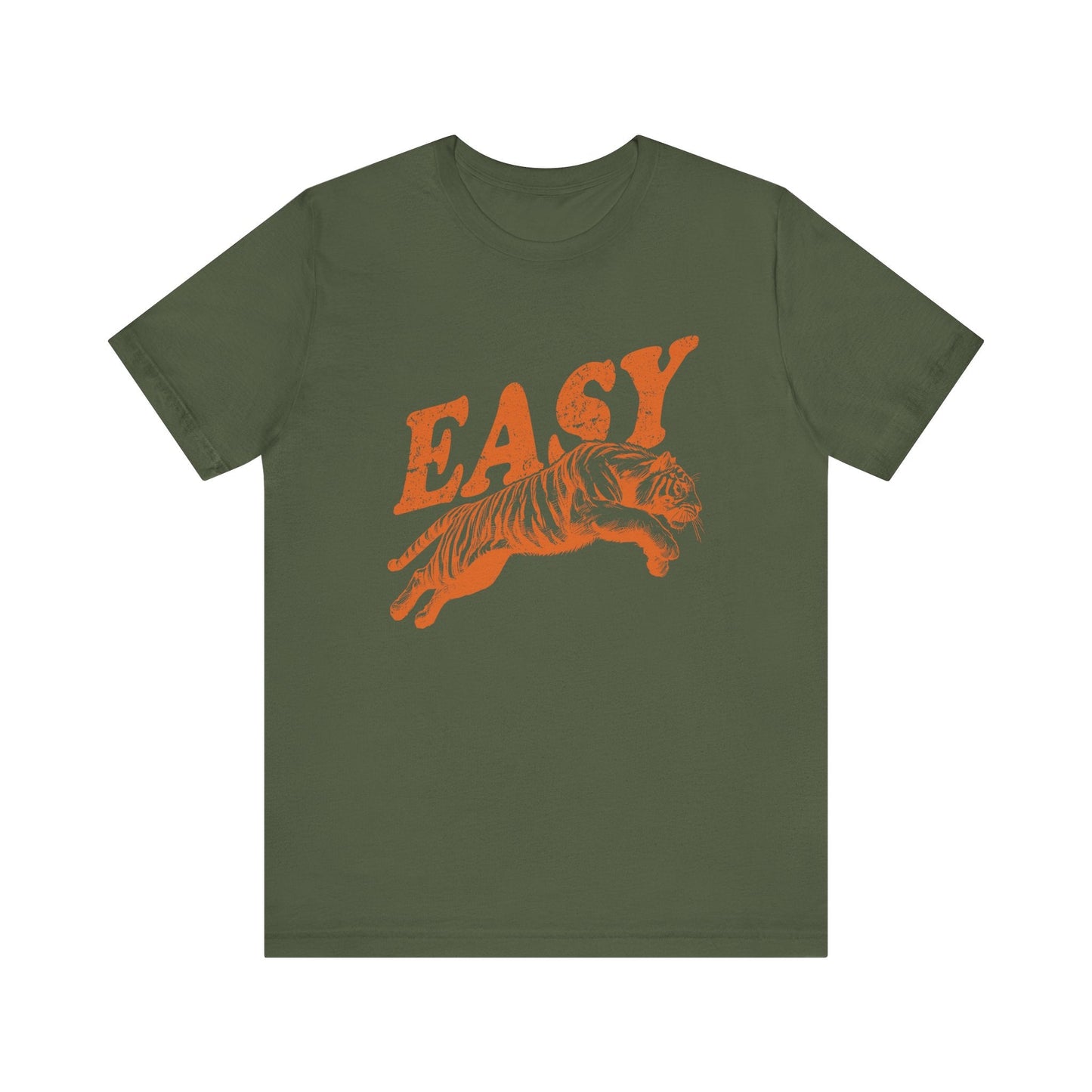 Easy Orange Tiger Shirt, Retro Boho Tee, Hippie Clothes, Indie Shirt - Popbydesign