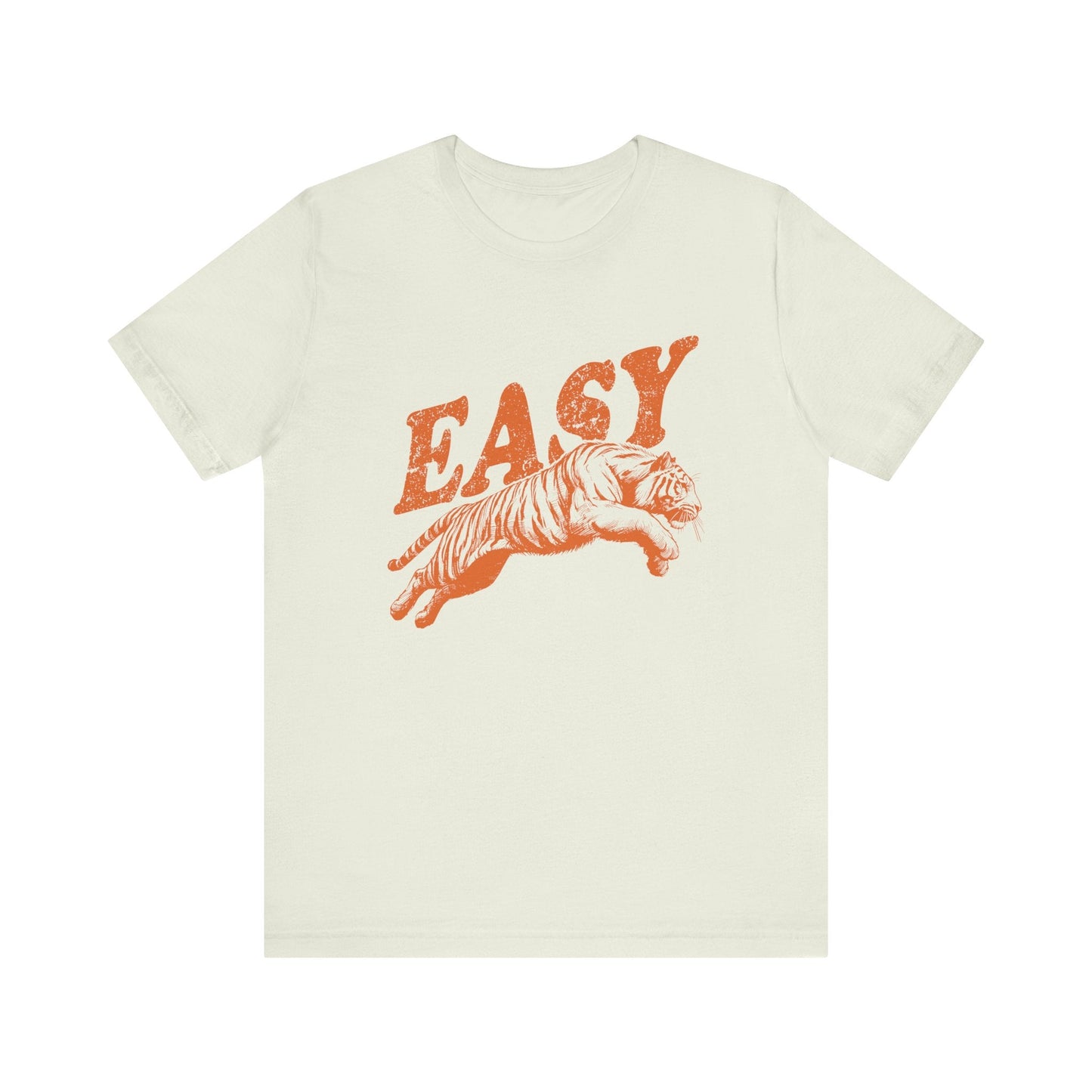Easy Orange Tiger Shirt, Retro Boho Tee, Hippie Clothes, Indie Shirt - Popbydesign
