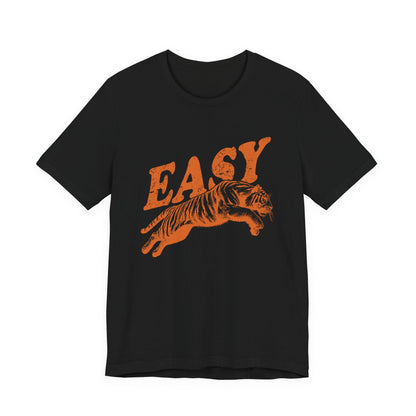 Easy Orange Tiger Shirt, Retro Boho Tee, Hippie Clothes, Indie Shirt - Popbydesign