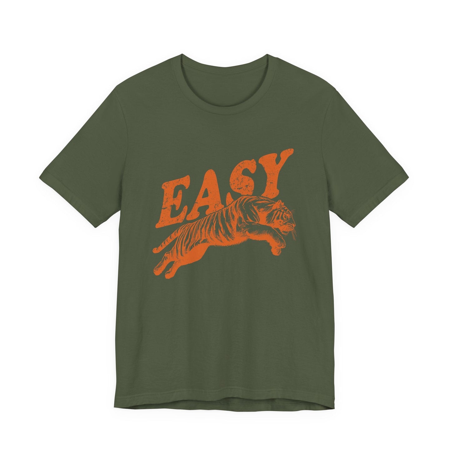 Easy Orange Tiger Shirt, Retro Boho Tee, Hippie Clothes, Indie Shirt - Popbydesign