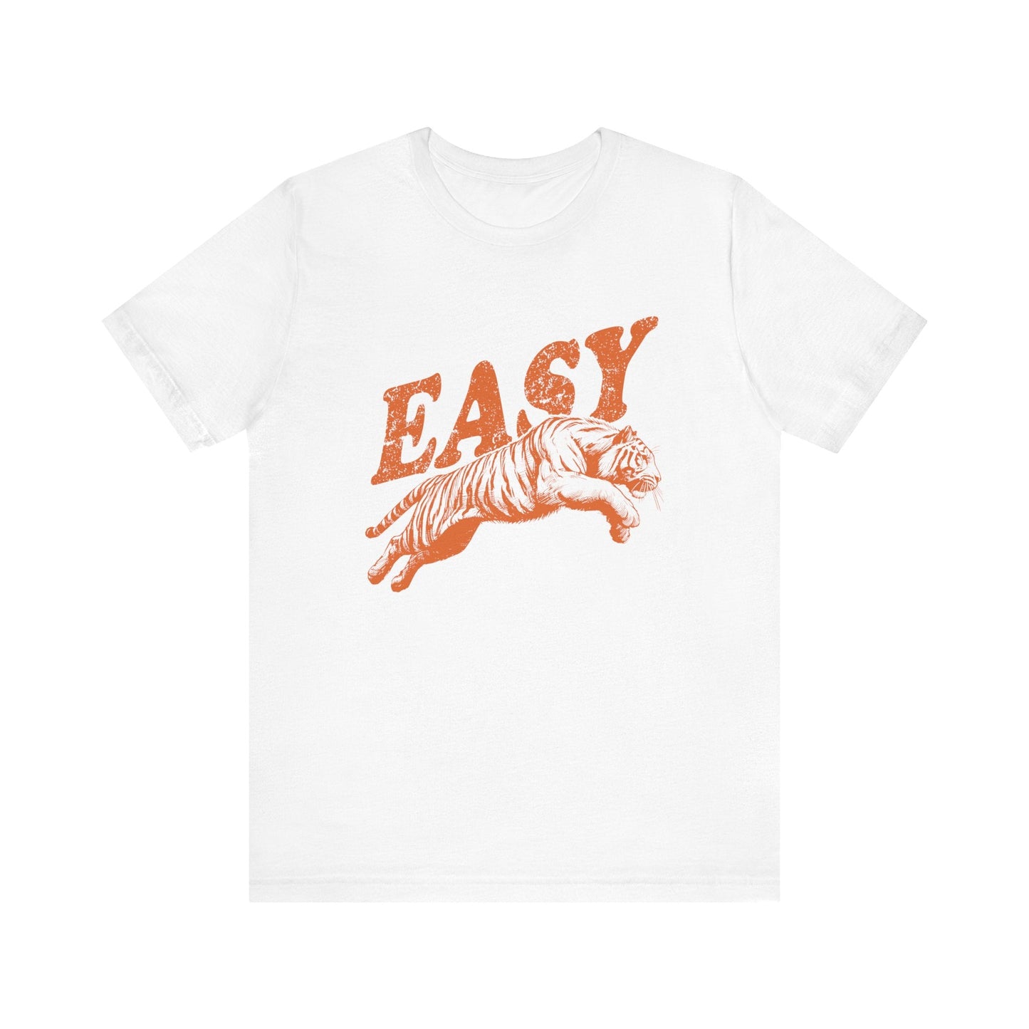 Easy Orange Tiger Shirt, Retro Boho Tee, Hippie Clothes, Indie Shirt - Popbydesign