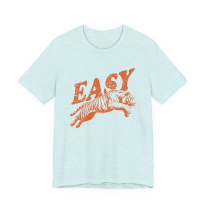 Easy Orange Tiger Shirt, Retro Boho Tee, Hippie Clothes, Indie Shirt - Popbydesign