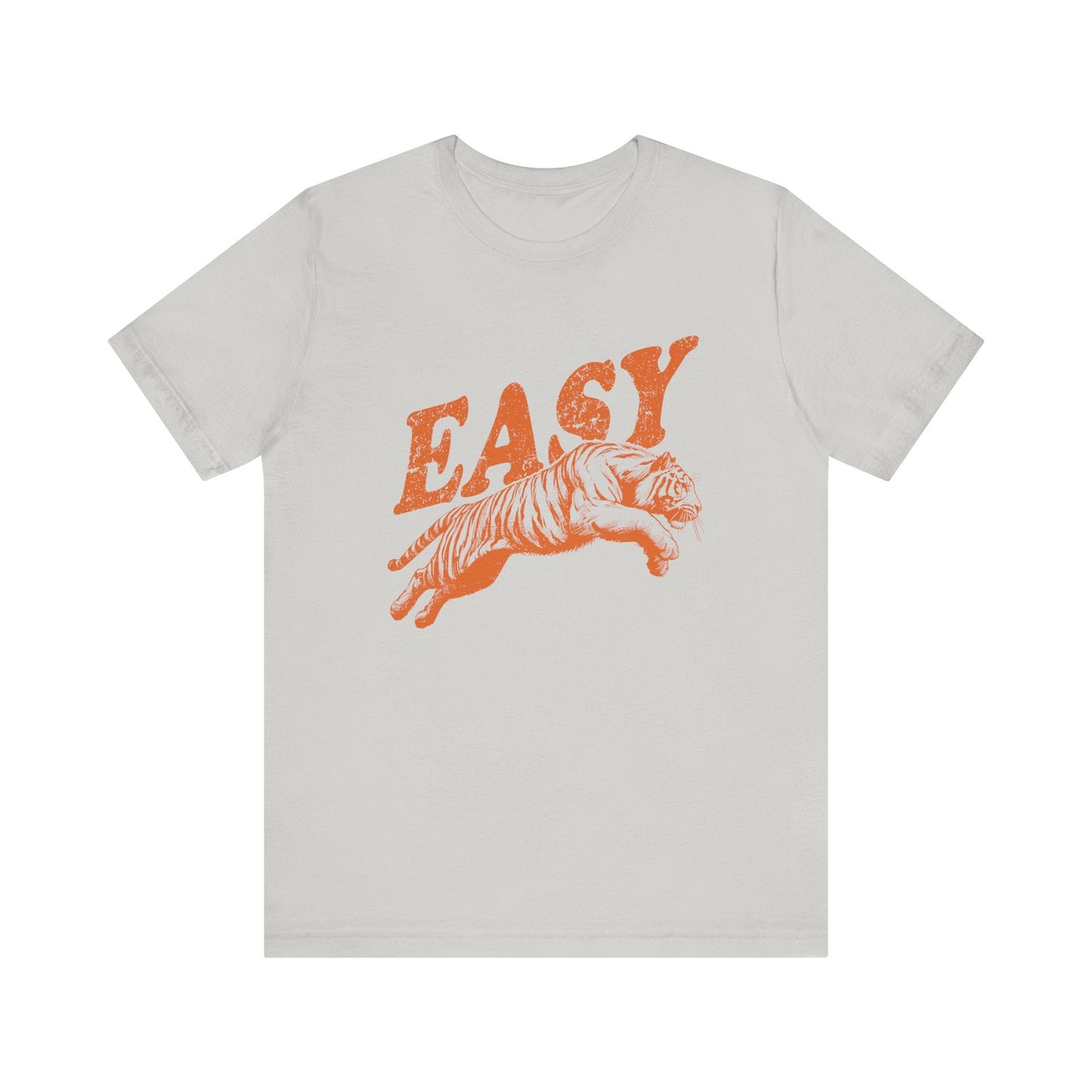 Easy Orange Tiger Shirt, Retro Boho Tee, Hippie Clothes, Indie Shirt - Popbydesign