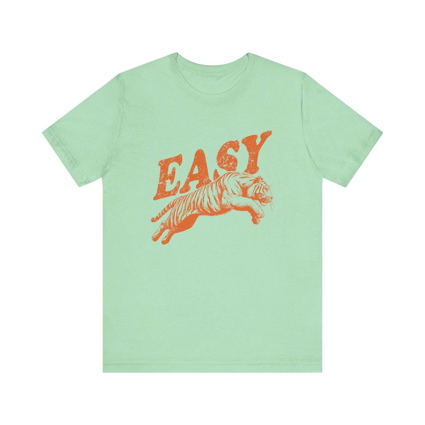 Easy Orange Tiger Shirt, Retro Boho Tee, Hippie Clothes, Indie Shirt - Popbydesign