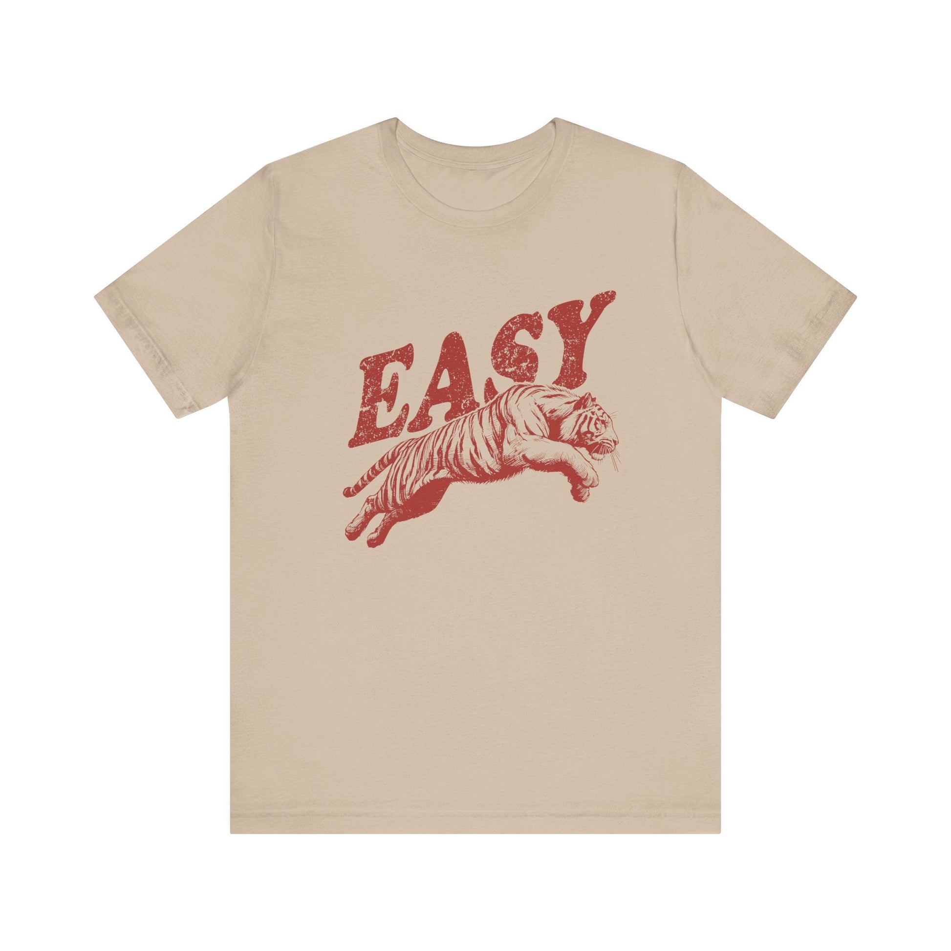 Easy Tiger Shirt, Retro Boho Tee, Hippie Clothes, Indie Shirt - Popbydesign