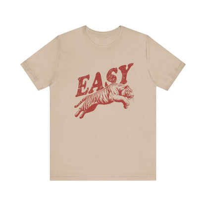 Easy Tiger Shirt, Retro Boho Tee, Hippie Clothes, Indie Shirt - Popbydesign