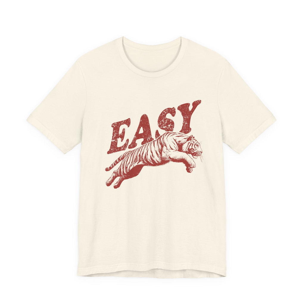 Easy Tiger Shirt, Retro Boho Tee, Hippie Clothes, Indie Shirt by PopCultureByDesign36