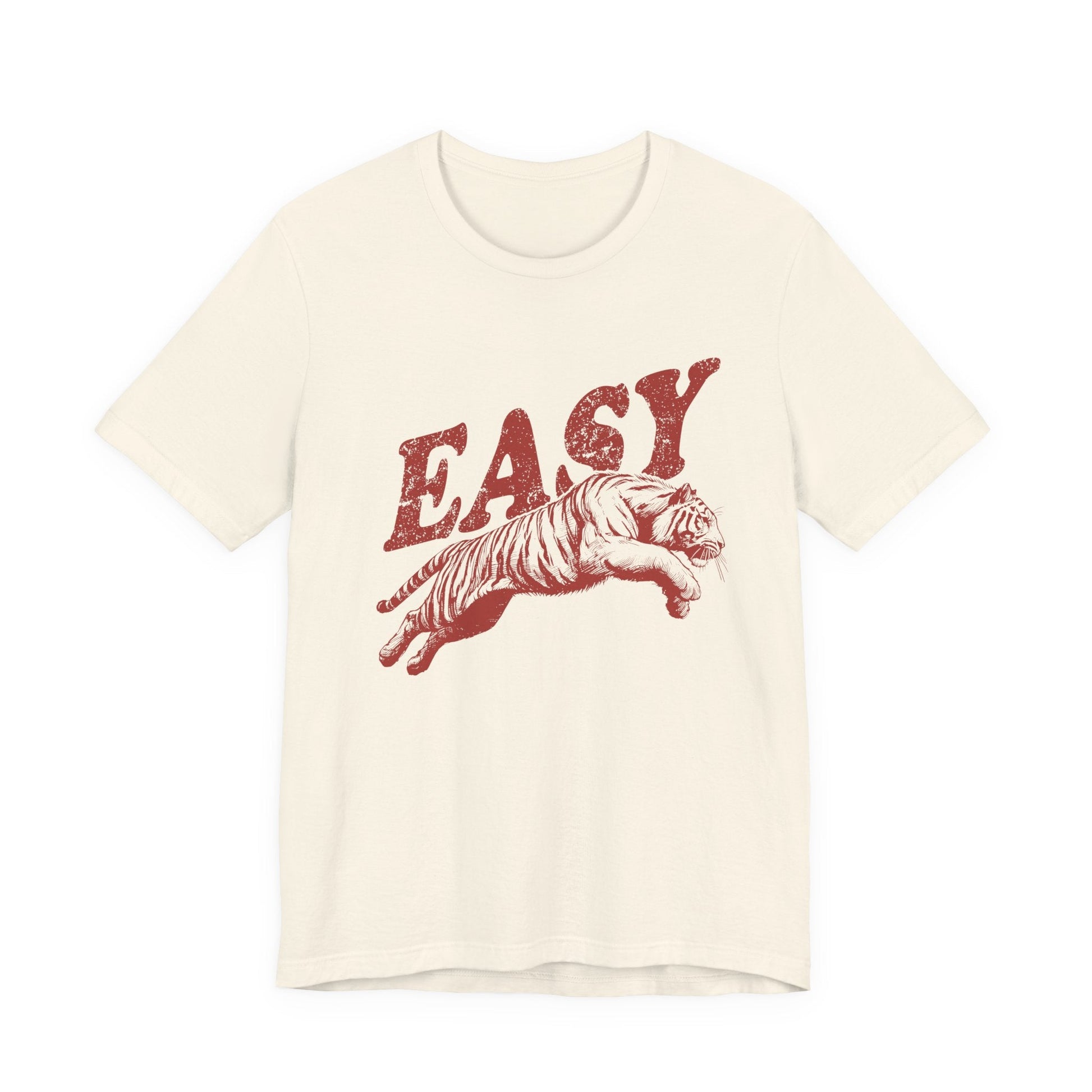 Easy Tiger Shirt, Retro Boho Tee, Hippie Clothes, Indie Shirt - Popbydesign