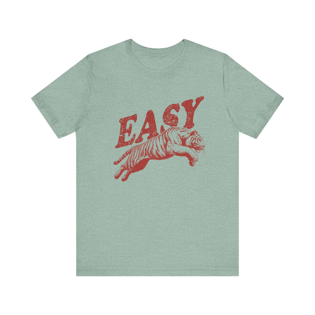 Easy Tiger Shirt, Retro Boho Tee, Hippie Clothes, Indie Shirt by PopCultureByDesign36